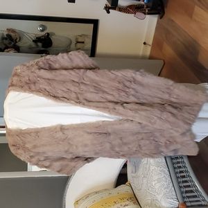 Vintage rabbit fur shawl
